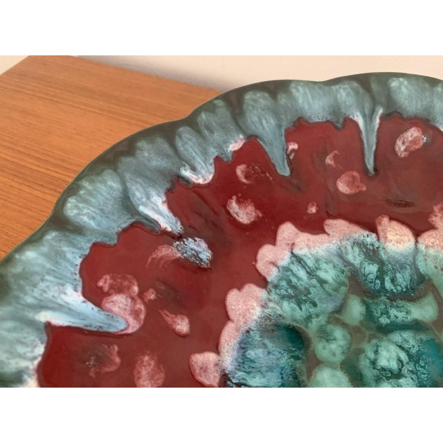 Vintage Tourmalines Ceramic Bowl by Longwy, France, 1950s For Sale - Image 6 of 18