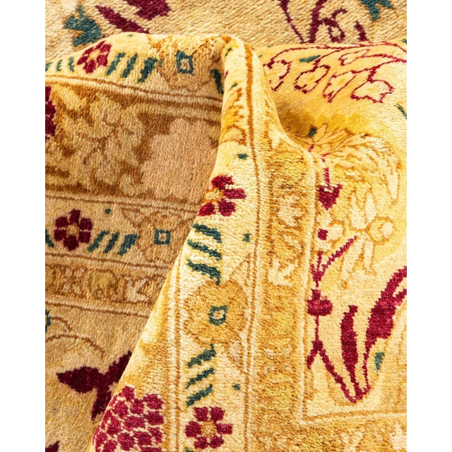 Textile Mogul Collection Hand-Knotted Area Rug - Yellow 10' 1" x 14' 2" For Sale - Image 7 of 9