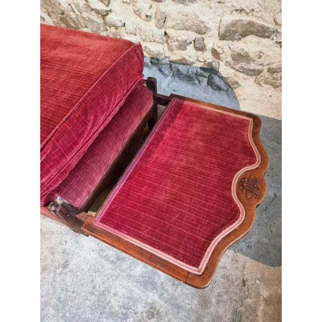 Antique Louis XV French Adjustable Beechwood Frame Daybed, 1920s For Sale - Image 11 of 18