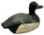 Very Nice Large Size Antique American Hand Carved & Painted Wood Duck Hunters Working Decoy With Glass Eyes For Sale - Image 13 of 18