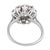 Mid Century Gia 3.30 Carat Diamond 18k White Gold Cluster Ring, Size 7.75 For Sale In Los Angeles - Image 6 of 6