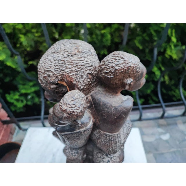 Wood Sculpture of the Family Tree of the Makonde People, 1970s For Sale - Image 7 of 9