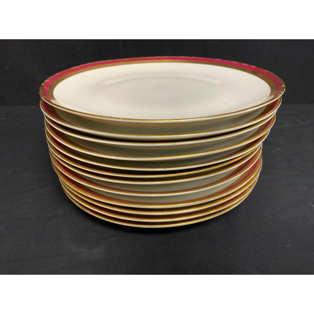Ceramic 20th Century Porcelain Dinner Plates Set of 12 For Sale - Image 7 of 7