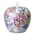 Vintage Chinese Porcelain Ginger Jar One Thousand Flowers Design Over White Glaze For Sale