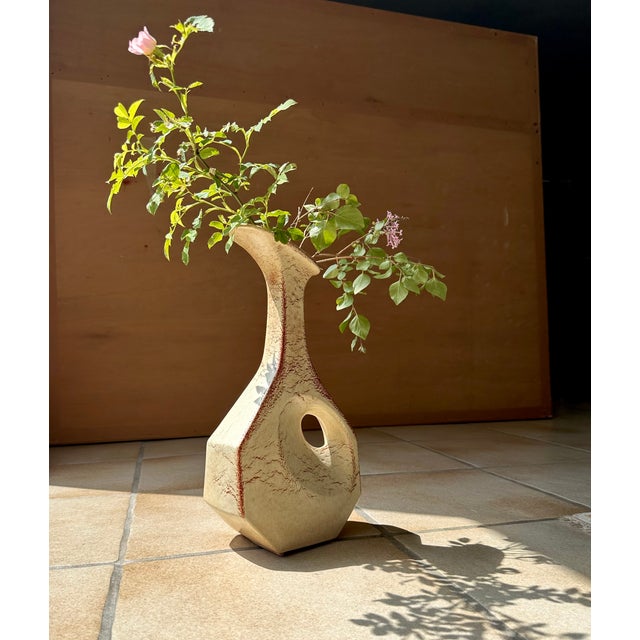 This large sculptural ceramic art vase was hand-crafted in Schiavon, Italy during the 1960s at Bertoncello Ceramische...