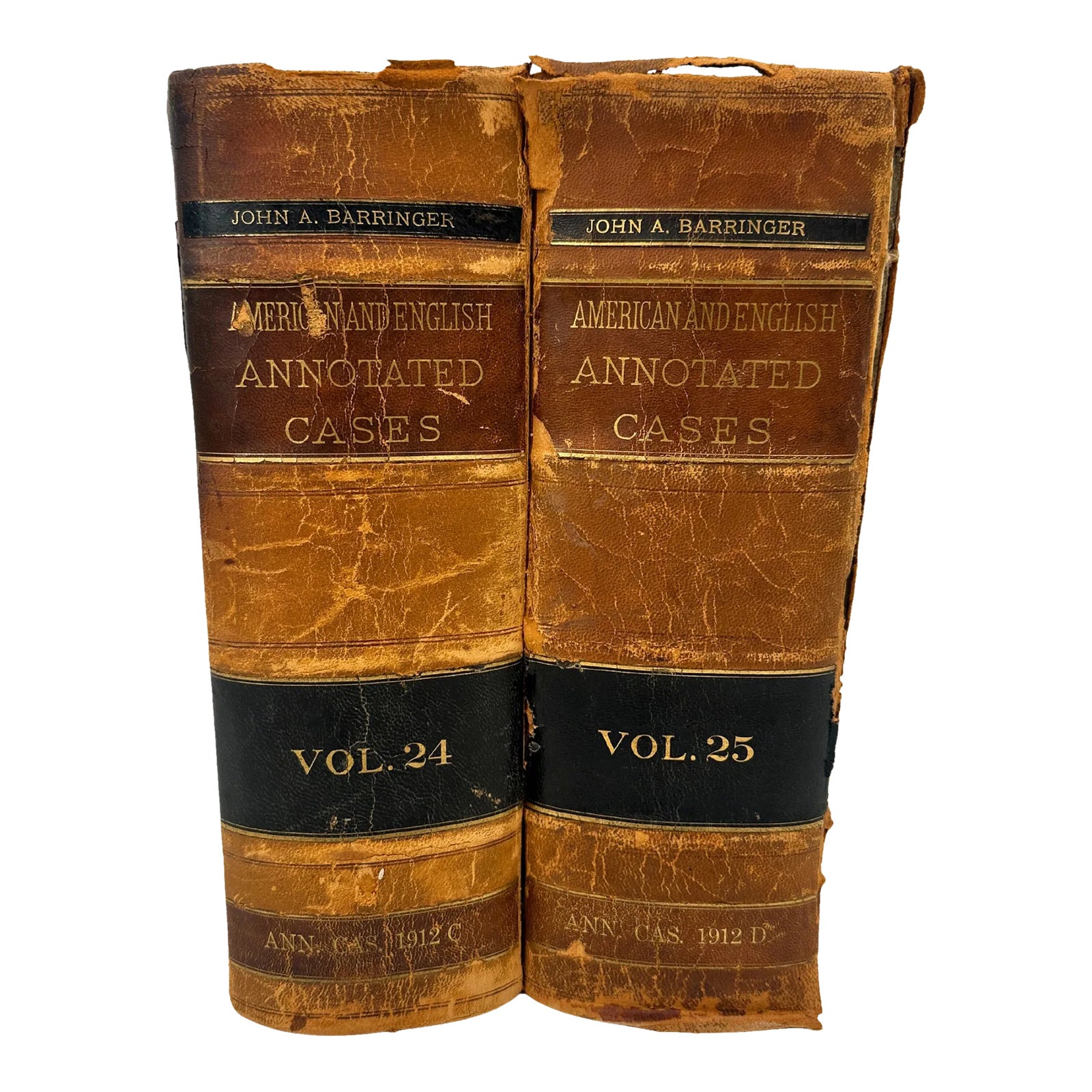 Antique Barringer American & English Annotated Cases Books- Set of 2 ...