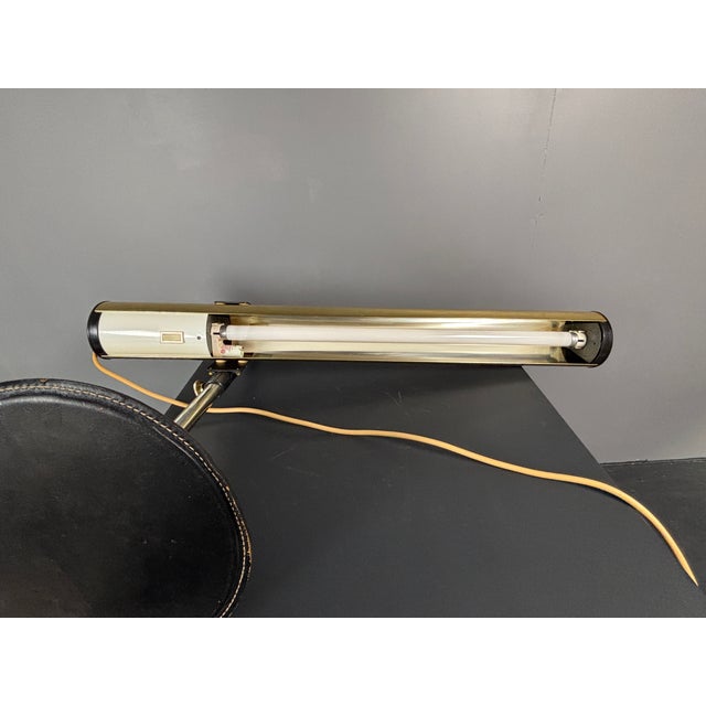 Brass Tubular Desk Lamp by Göran Pehrson for Ateljé Lyktan, Sweden, 1978 For Sale - Image 15 of 18