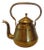 Art Deco Brown Brass Kettle For Sale