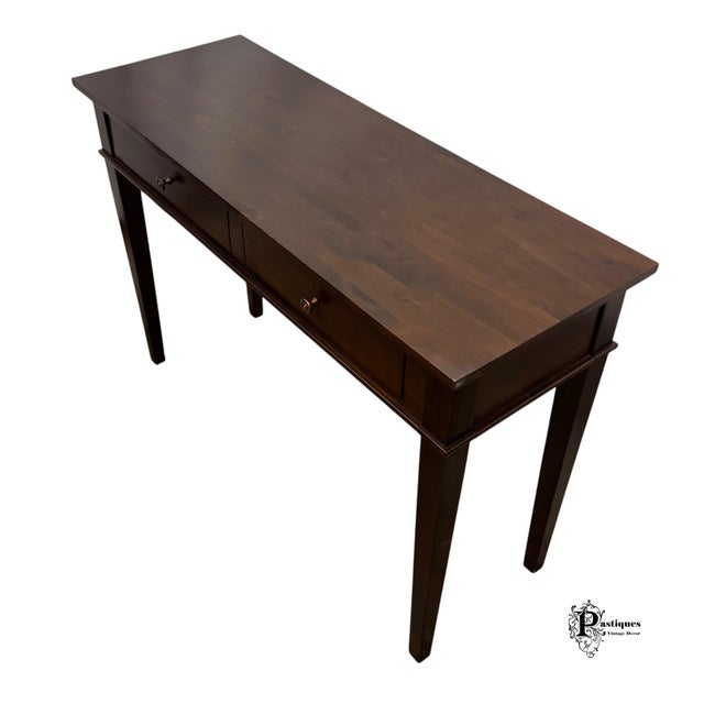 Shabby Chic Vintage Transitional Style Console Table For Sale - Image 3 of 10