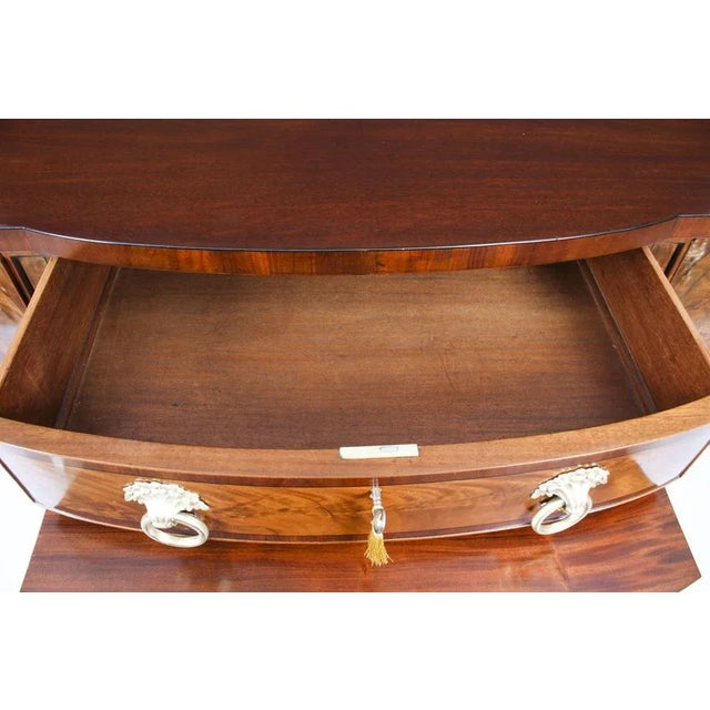 19th Century English Regency Flame Mahogany Sideboard For Sale - Image 10 of 18