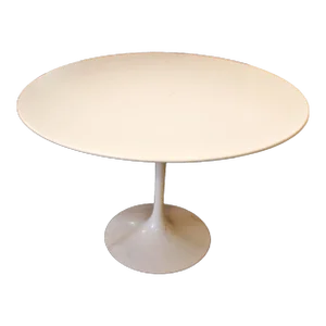 Vintage Concrete Top Round Tulip Style Dining Table, Circa 1960s