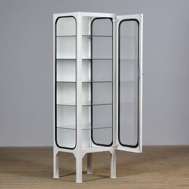 Vintage Medical Cabinet in Glass, 1970s For Sale - Image 4 of 10