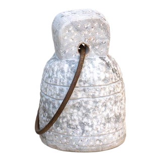 Bell Form Carved Stone Door Stop For Sale