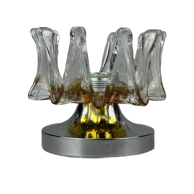 Space Age Wall Sconce in Metal and Murano Glass, 1960s For Sale - Image 15 of 16