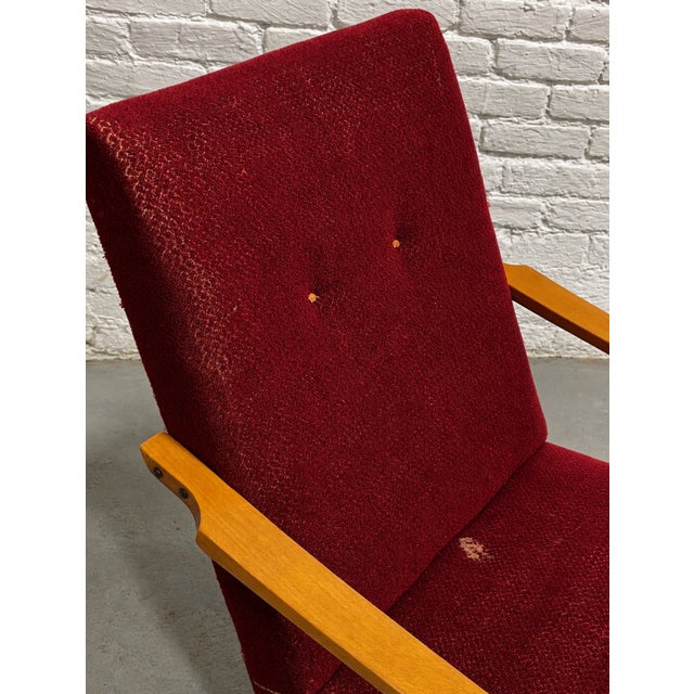 Pair - Mid Century Modern Lounge Chairs by Jaroslav Smidek, Made in Czechoslavakia, C. 1960s For Sale - Image 14 of 15
