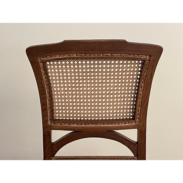 Empire Style Hand Caned Chair Chairish