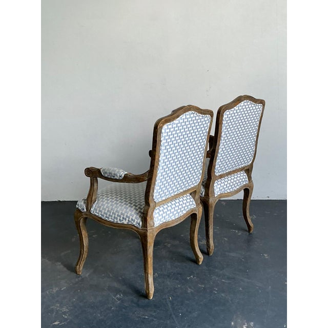 Vintage Louis XV Style Carved Wood Armchairs For Sale - Image 13 of 15