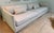 Cisco Home Down-Filled Sofa – Neutral Linen, Deep & Comfortable, or Reupholstery Opportunity For Sale In Los Angeles - Image 6 of 8