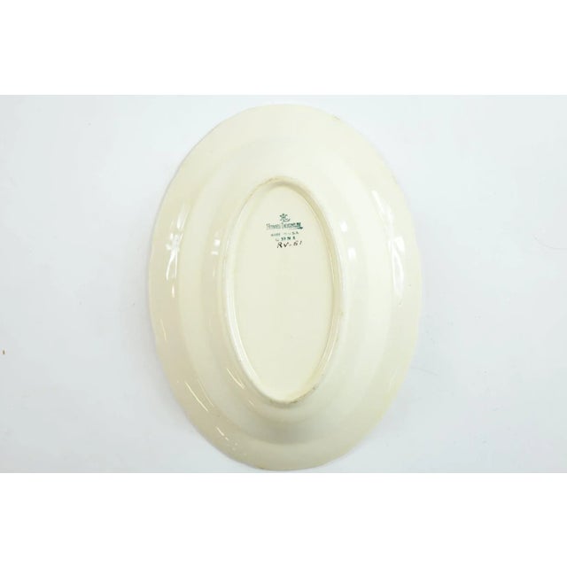 Mid 20th Century Homer Laughlin Dish With Flowers For Sale - Image 6 of 6