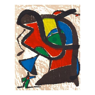 Joan Miró "Engraver I" 1984 Woodcut Engraving II For Sale