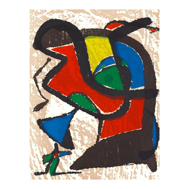 Joan Miró "Engraver I" 1984 Woodcut Engraving II For Sale