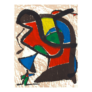 Joan Miró "Engraver I" 1984 Woodcut Engraving II