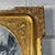 Mid-Century Oval Mirror with Gilded Wooden Frame and Floral Reliefs For Sale - Image 4 of 9