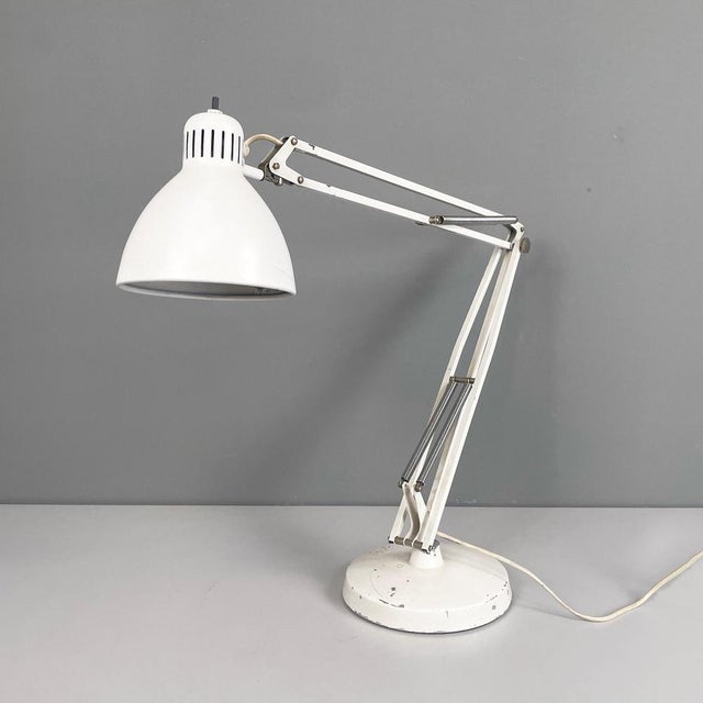 Mid-Century Adjustable Italian Table Lamp by Jac Jacobsen Luxo, 1950s For Sale - Image 4 of 18