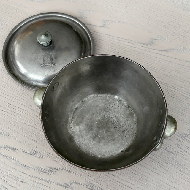 Antique Copper Tureen-Pot Grosvenor House Hotel Rare Crested For Sale - Image 9 of 12