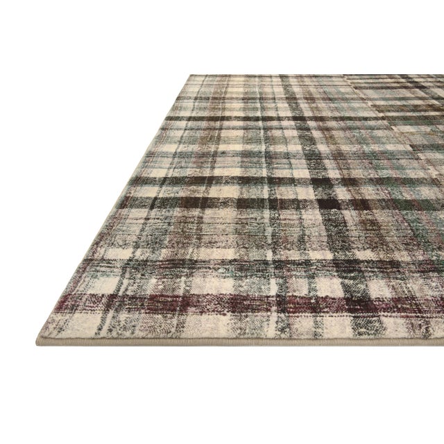 Contemporary Chris Loves Julia x LoloiHumphrey Forest / Multi 18" x 18" Sample Rug For Sale - Image 3 of 10