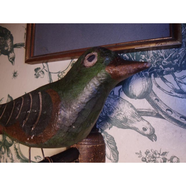 Antique Carved Wooden Bird, 1890s For Sale - Image 3 of 15