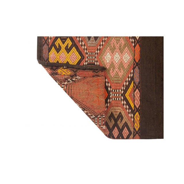 1970s Decorative Vintage Small Kilim Rug - 3`9" X 4`10" For Sale - Image 5 of 6