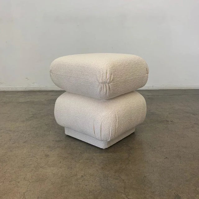 Textile Bon Bon Ottoman by Vintage on Point For Sale - Image 7 of 8