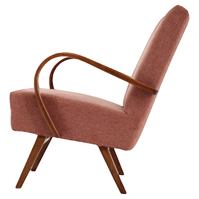 Beech Armchair by Jaroslav Smidek for Ton, Czechoslovakia, 1960s For Sale