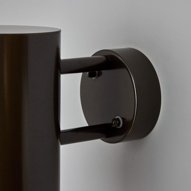 Lights Pair of Large Hans-Agne Jakobsson C627 'Rulle' Outdoor Sconces in Painted Bronze For Sale - Image 7 of 10