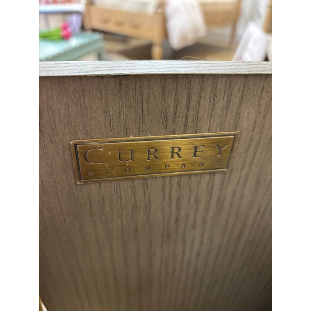 Grey Demi-Lune Cabinet For Sale - Image 6 of 6