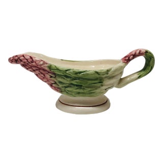 1980s Olfaire Asparagus Pattern Sauce Boat For Sale