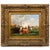 MARIE DIETERLE French, 1856-1935 Cattle at Rest in a Bucolic Pasture [canvas] 16 1/8" H x 19 5/8" W [frame] 24 1/2" H x 3...