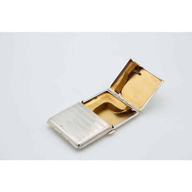 Guilloche Silver Cigarette Case, in Good conditions. Designed 1890 to 1919