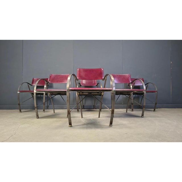 Vintage Dining Chairs from Segis, Italy, 1980s, Set of 6 For Sale - Image 11 of 14