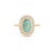 VR Jewels 2.14Carats Natural Paraiba Tourmaline Cushion Cut Diamond Halo 14k Gold Ring Size 5 For Sale - Image 4 of 18
