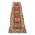 Kazak Runner 2’10” X 9’3” Red Wool Tribal Hand-Knotted Oriental Rug For Sale