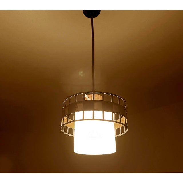Vintage Danish Modern Pendant Light For Sale - Image 4 of 14
