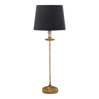 Regina Andrew Clove Stem Buffet Table Lamp With Black Shade For Sale