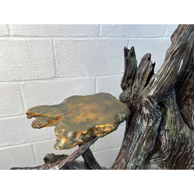 Wood Five Foot Rustic Plant Stand For Sale - Image 7 of 7