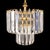 Mid 20th Century Italian Mid-Century Modern Three Tiered Clear Lucite Waterfall Chandeliers - A Pair For Sale - Image 4 of 8