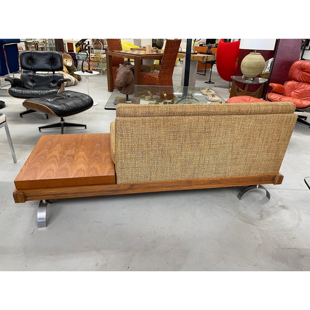 Brown 1960s Martin Borenstein Platform Sofa For Sale - Image 8 of 12