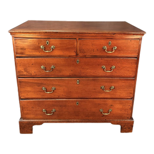 18th Century Solid Mahogany 5-Drawer Chest