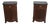 Pair Scarborough House Marble Top Mahogany Nightstands For Sale