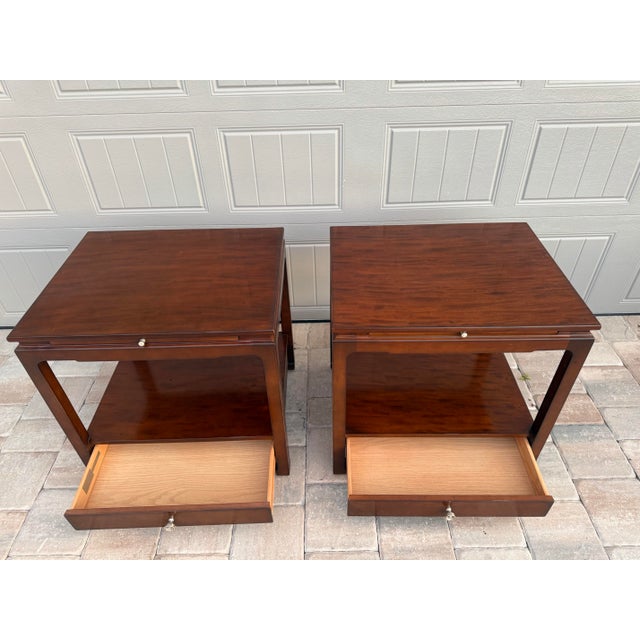Wood Pair of Hickory Chair Sara Nightstands/Side Tables For Sale - Image 7 of 8